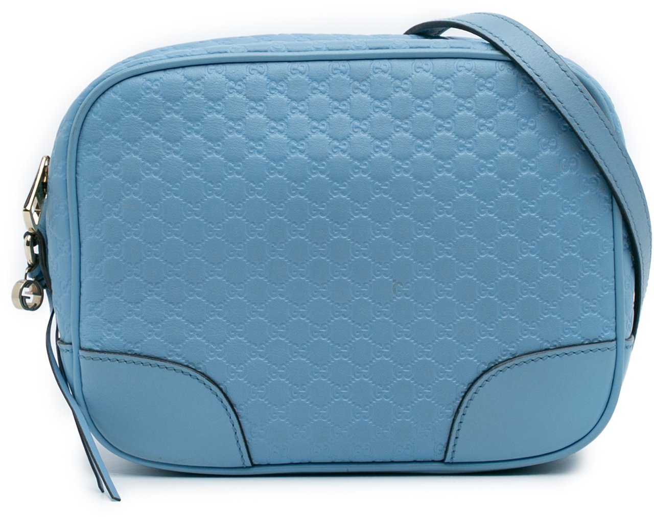 Gucci Mini Microguccissima Bree Crossbody Blauw