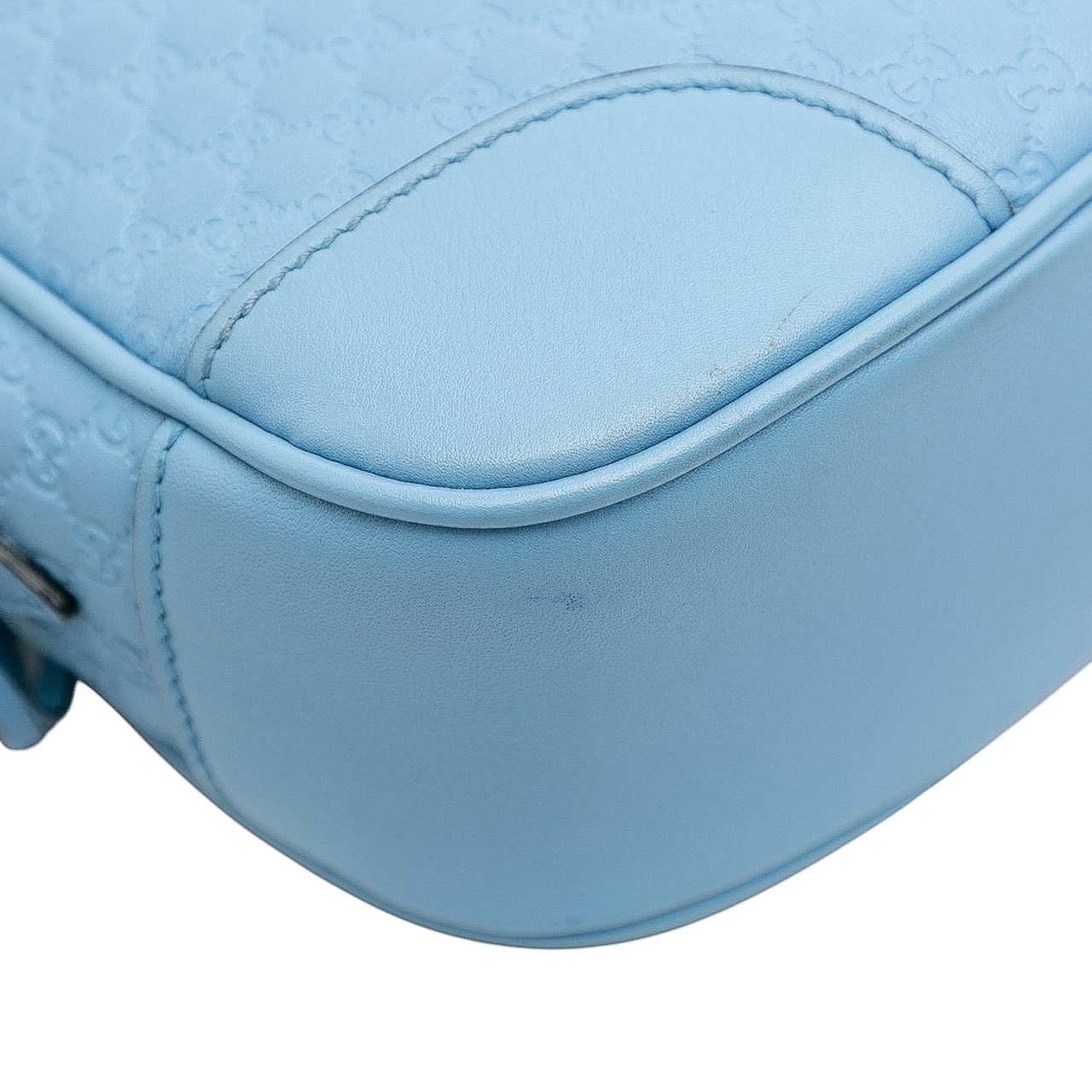 Gucci Mini Microguccissima Bree Crossbody Blauw