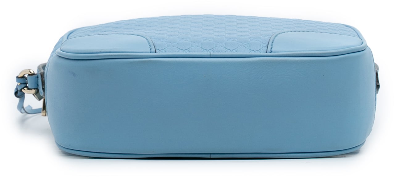 Gucci Mini Microguccissima Bree Crossbody Blauw