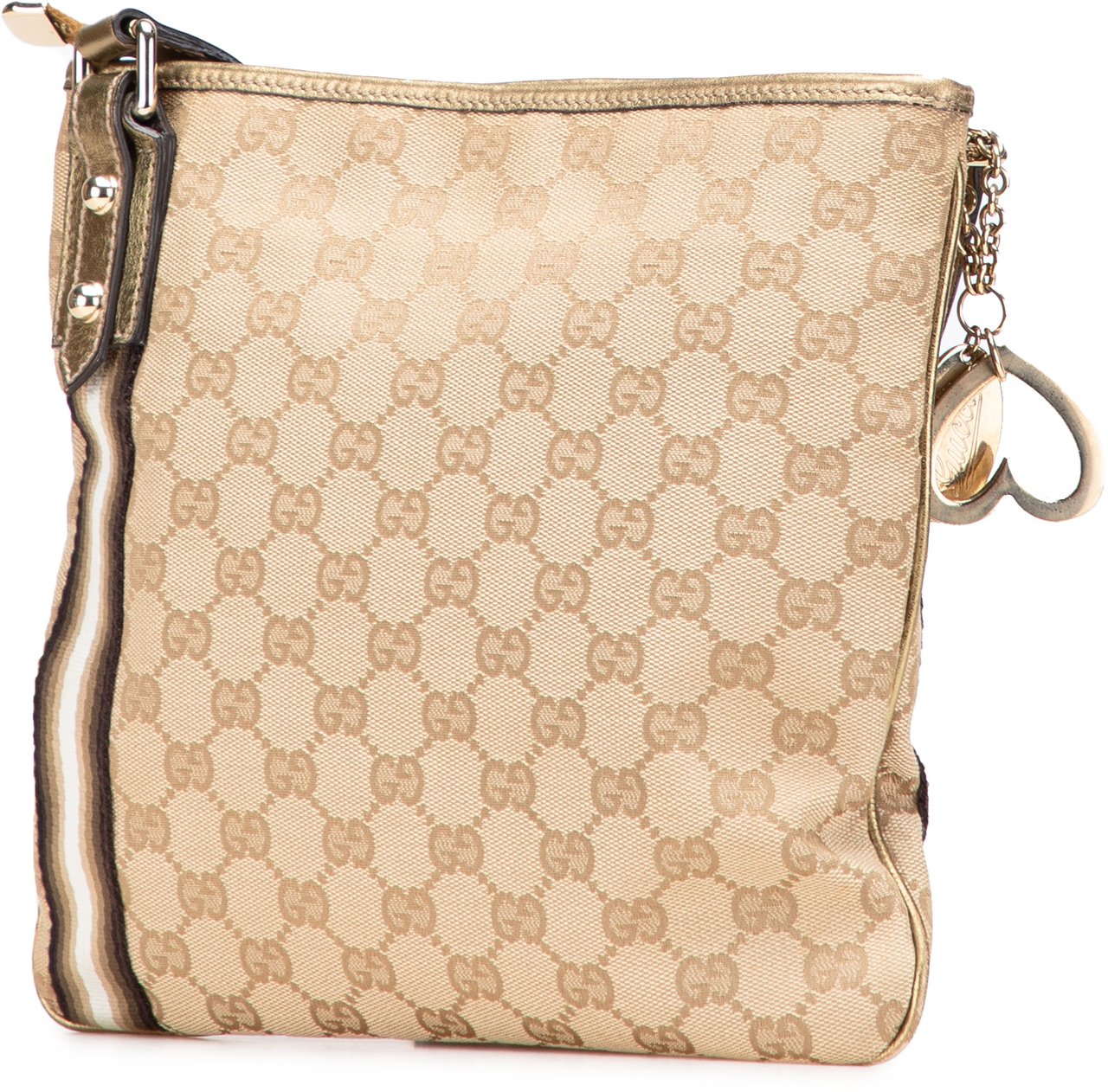Gucci GG Canvas Jolicoeur Crossbody Bruin