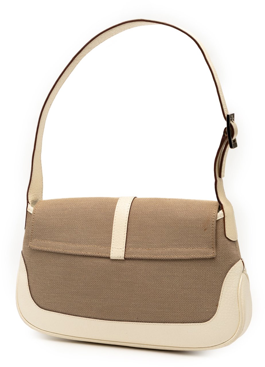 Gucci Canvas Jackie O Flap Bruin