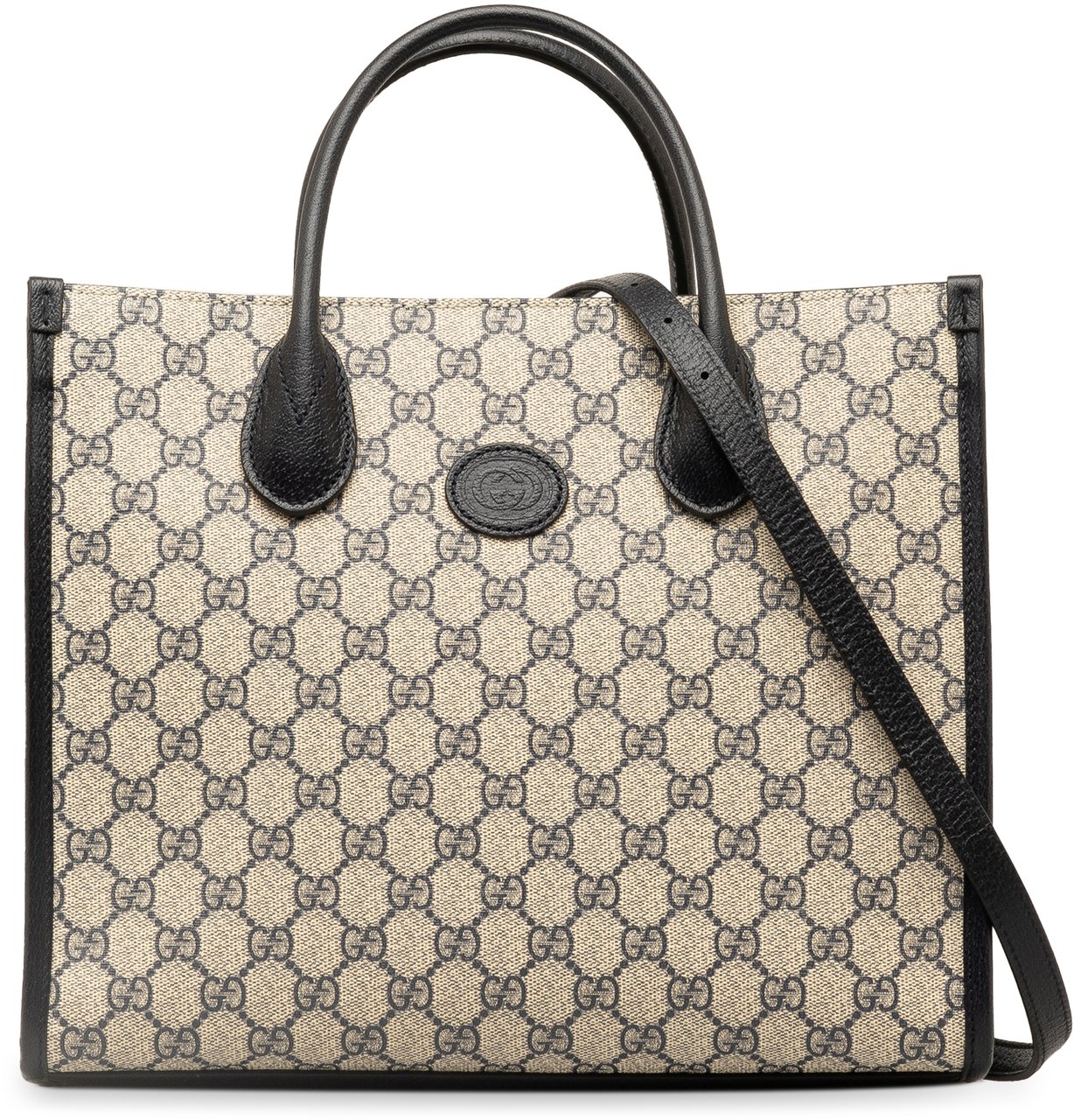 Gucci Small GG Supreme Interlocking G Tote Bruin