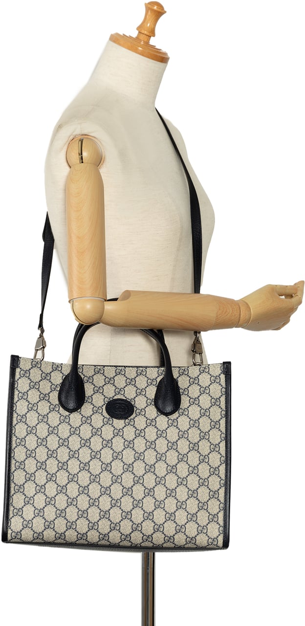 Gucci Small GG Supreme Interlocking G Tote Bruin