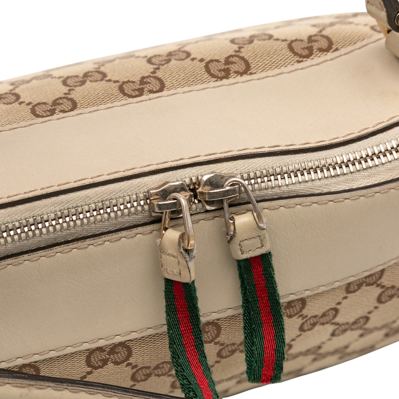 Gucci GG Canvas Web Mayfair Satchel Bruin