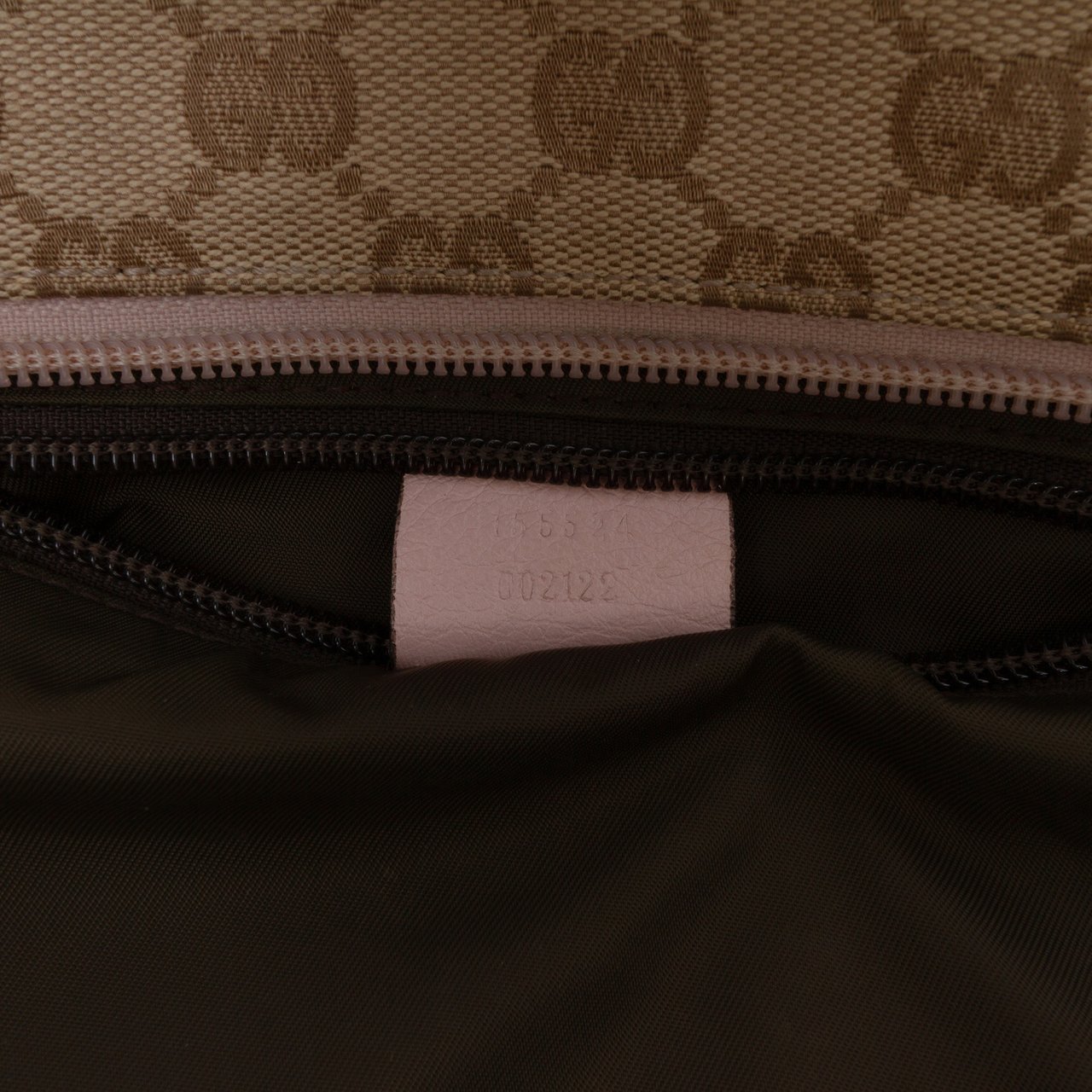 Gucci GG Canvas Web Tote Bruin