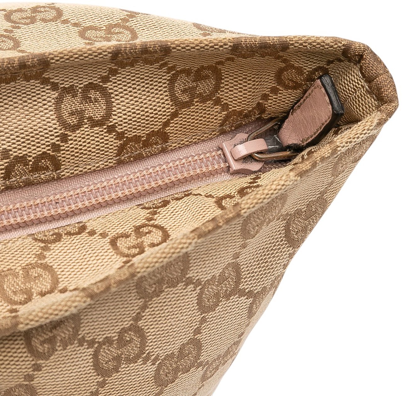 Gucci GG Canvas Web Tote Bruin