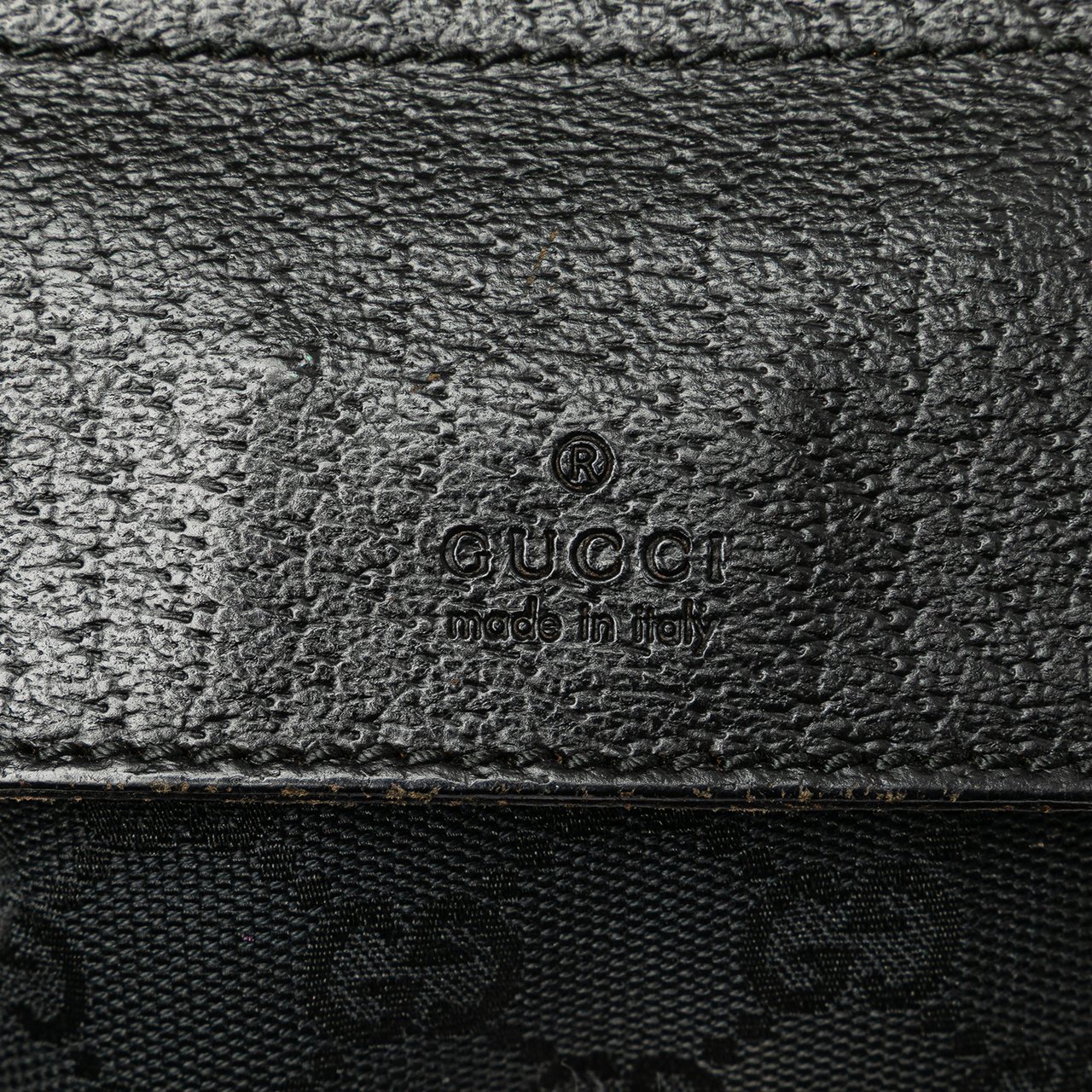 Gucci GG Canvas Double Pocket Belt Bag Zwart