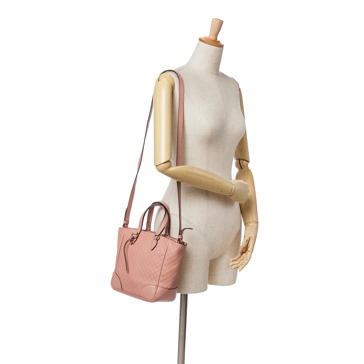 Gucci Small Microguccissima Bree Satchel Roze