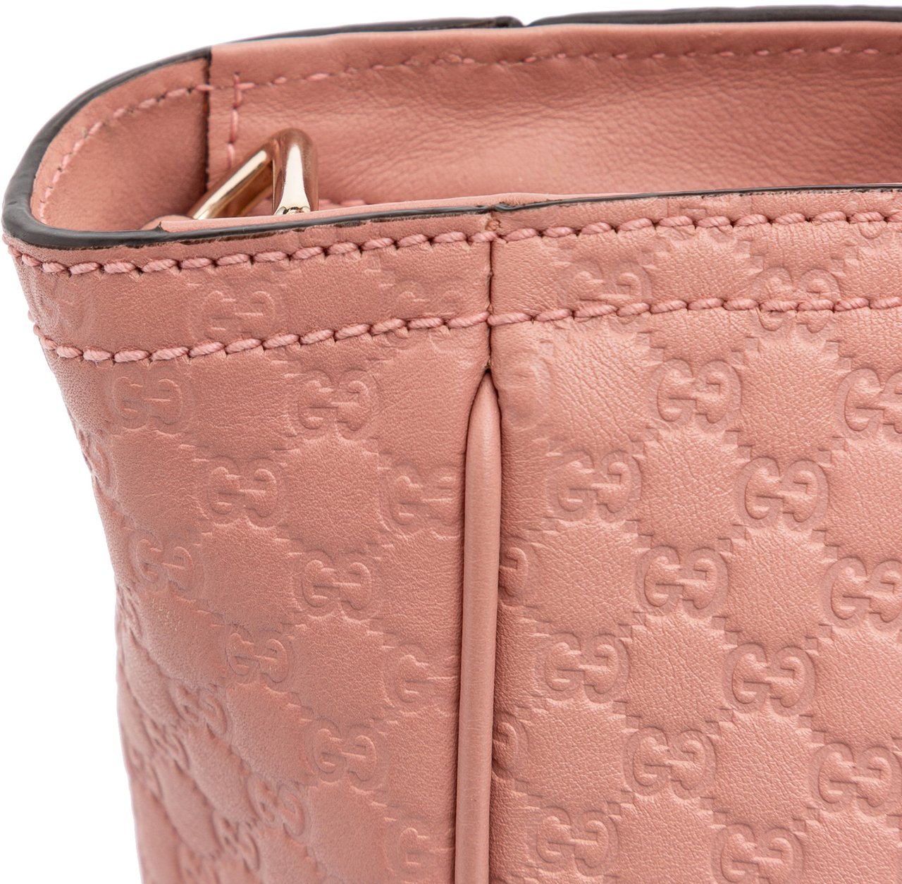 Gucci Small Microguccissima Bree Satchel Roze