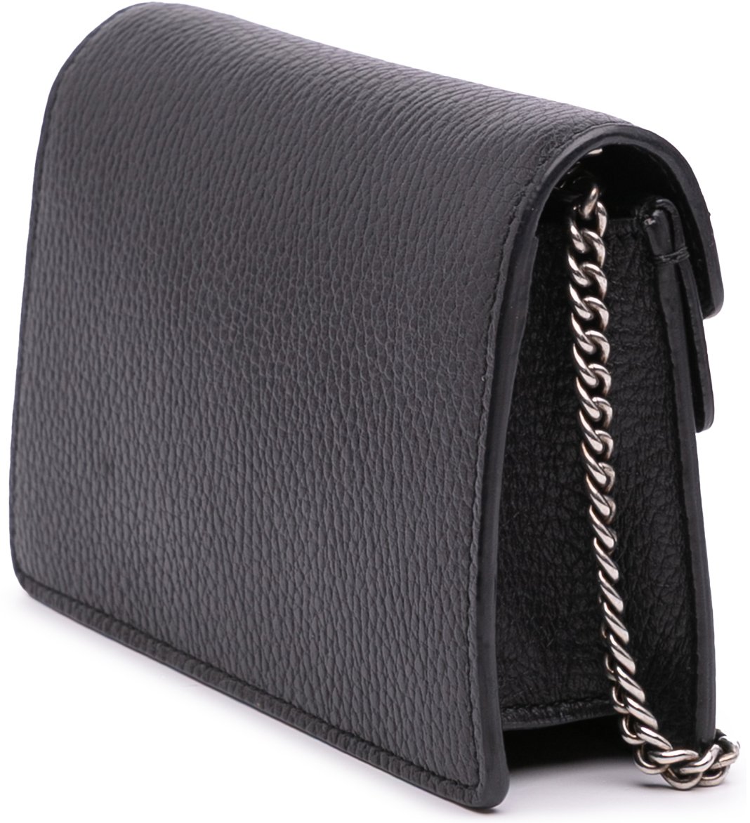 Gucci Mini Leather Dionysus Crossbody Zwart