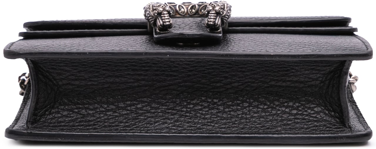 Gucci Mini Leather Dionysus Crossbody Zwart