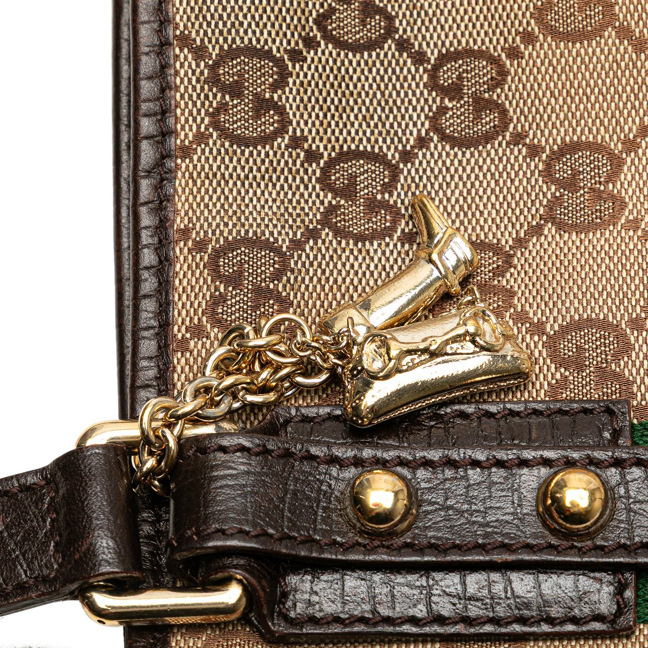 Gucci GG Canvas Jolicoeur Crossbody Bruin