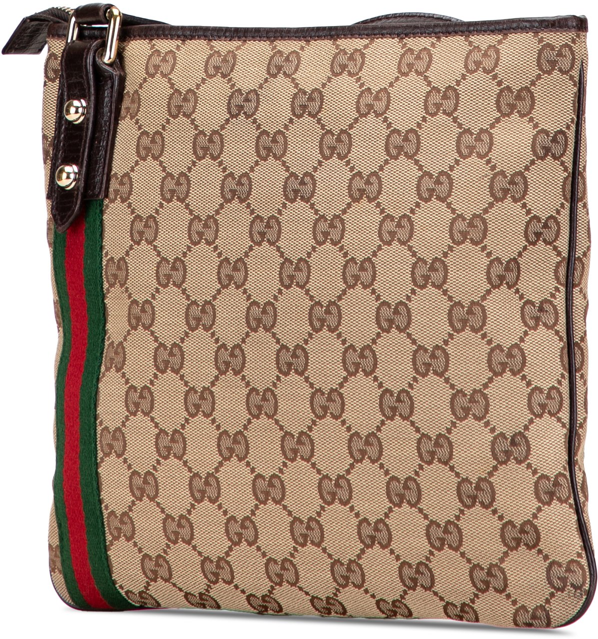 Gucci GG Canvas Jolicoeur Crossbody Bruin