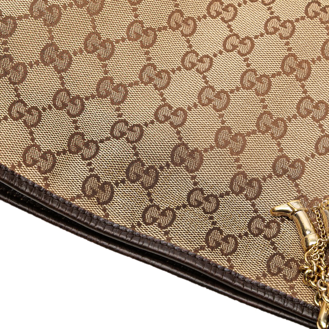 Gucci GG Canvas Jolicoeur Crossbody Bruin
