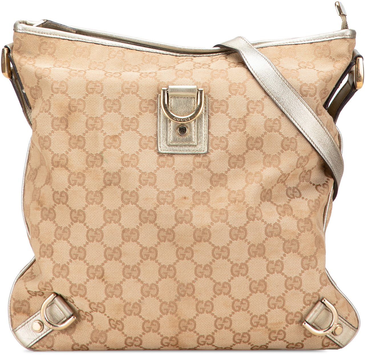 Gucci GG Canvas Abbey D Ring Crossbody Bruin