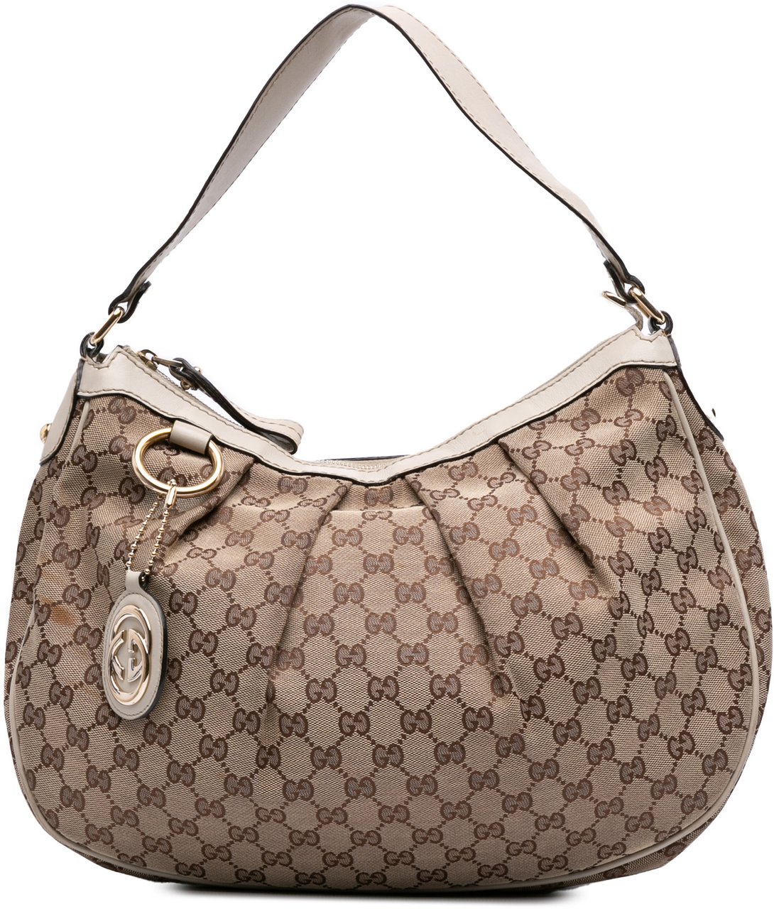 Gucci Medium GG Canvas Sukey Shoulder Bag Bruin