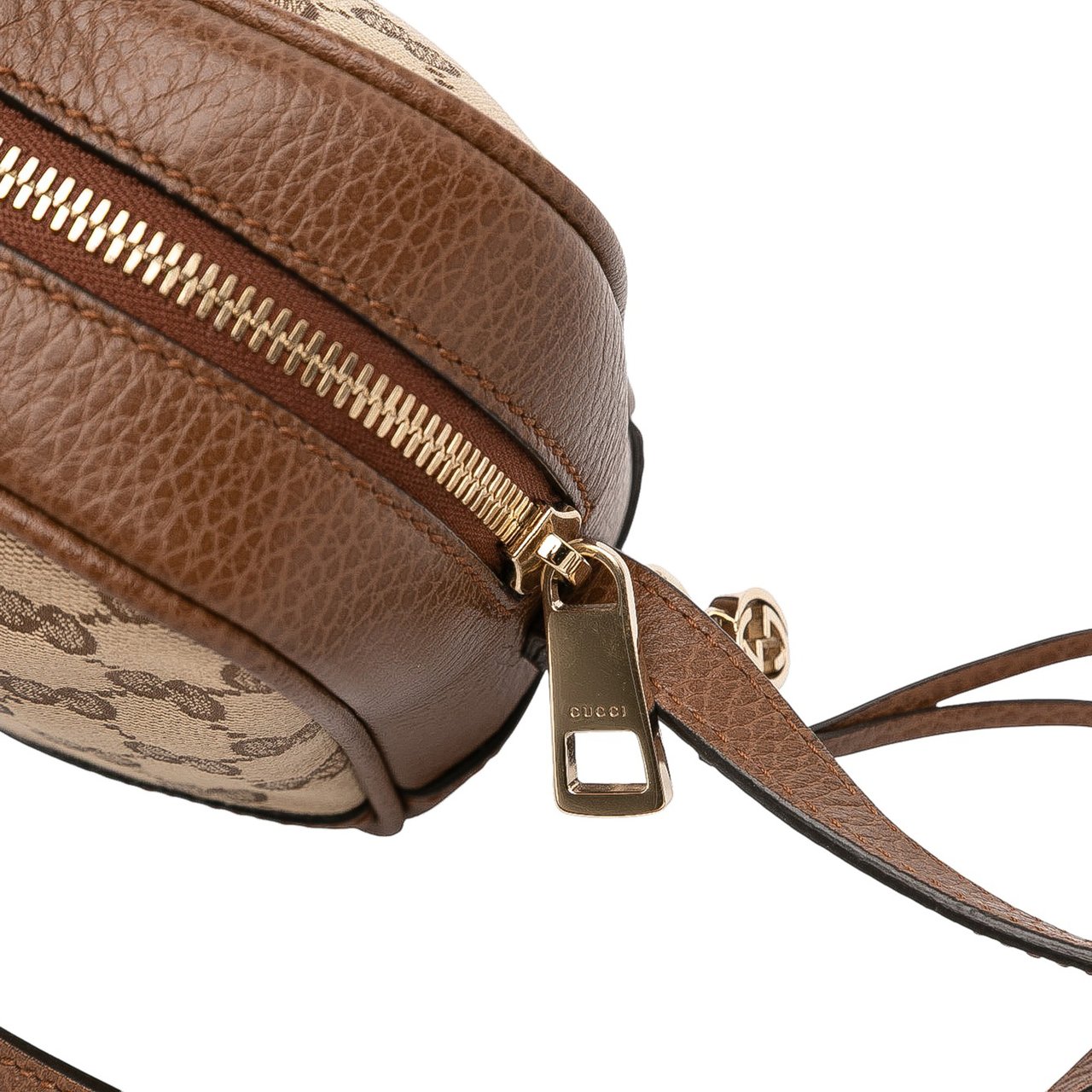 Gucci GG Canvas Bree Crossbody Bruin