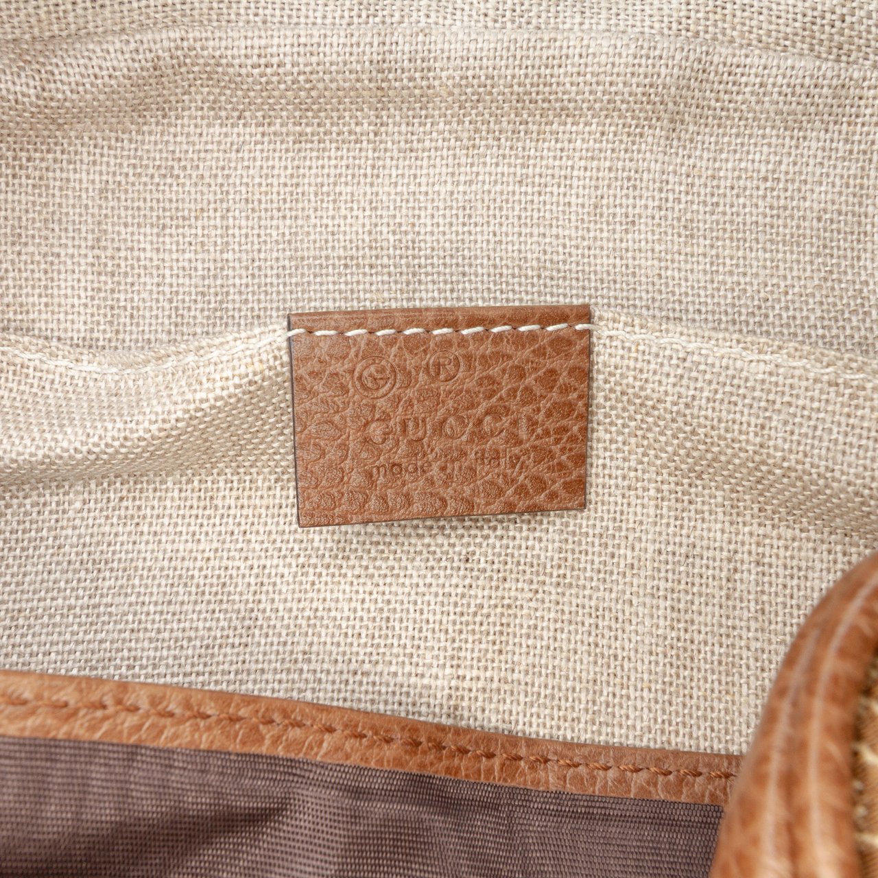 Gucci GG Canvas Bree Crossbody Bruin