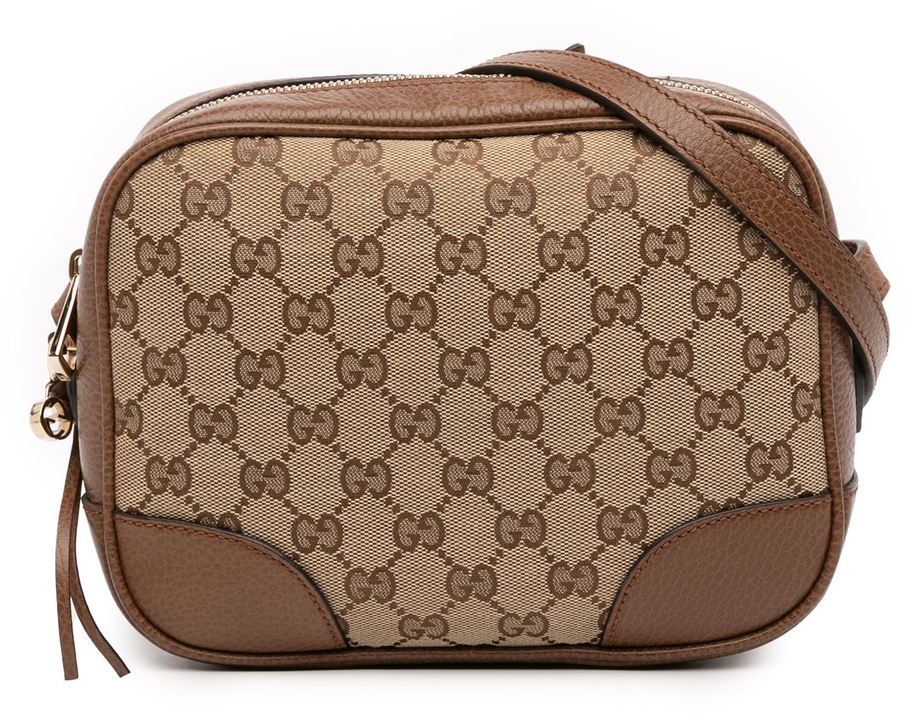 Gucci GG Canvas Bree Crossbody Bruin