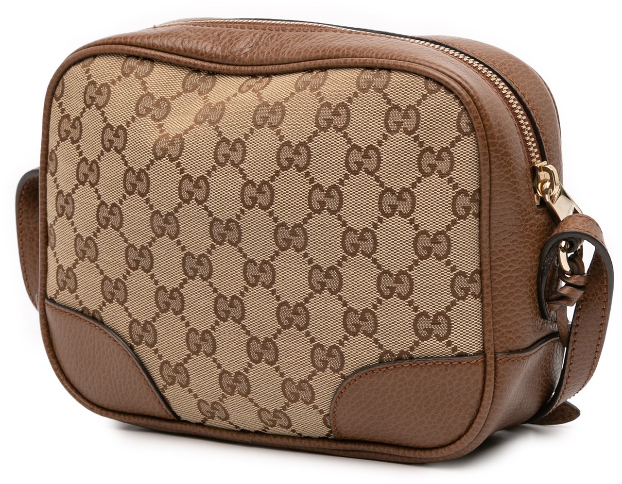Gucci GG Canvas Bree Crossbody Bruin