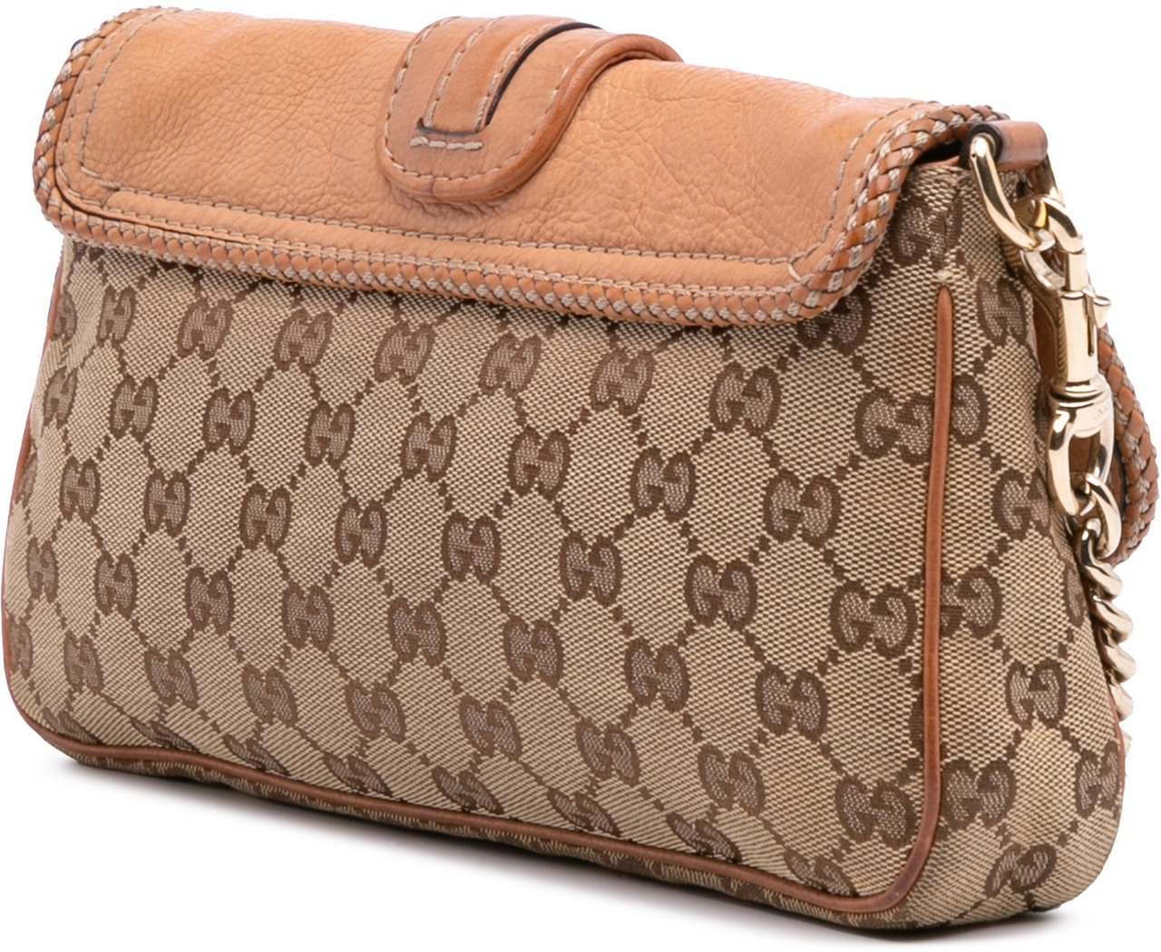 Gucci GG Canvas Marrakech Shoulder Bag Bruin