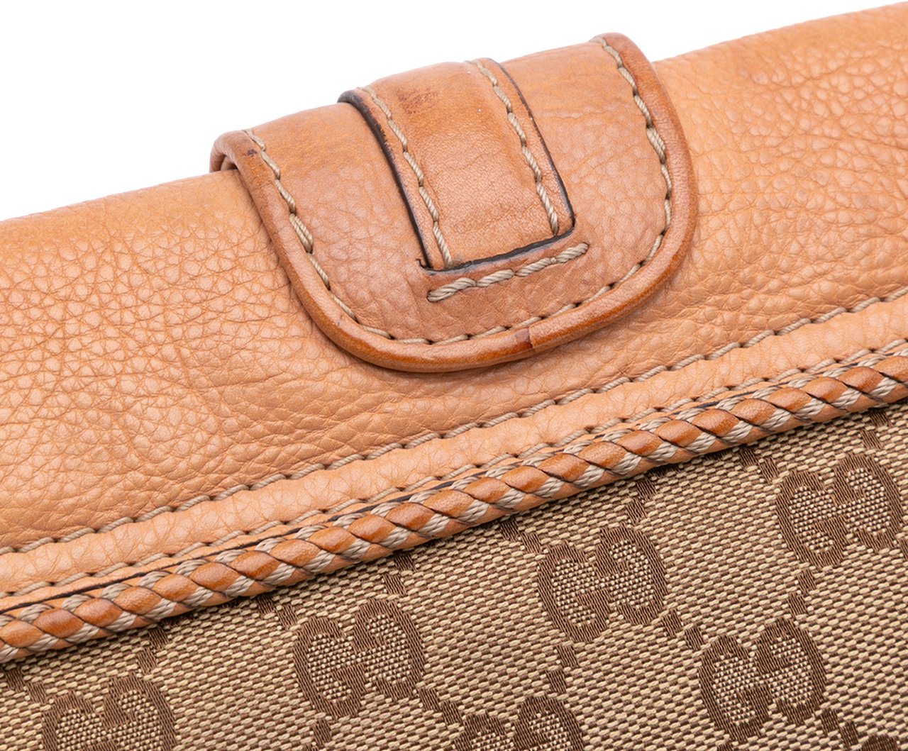 Gucci GG Canvas Marrakech Shoulder Bag Bruin