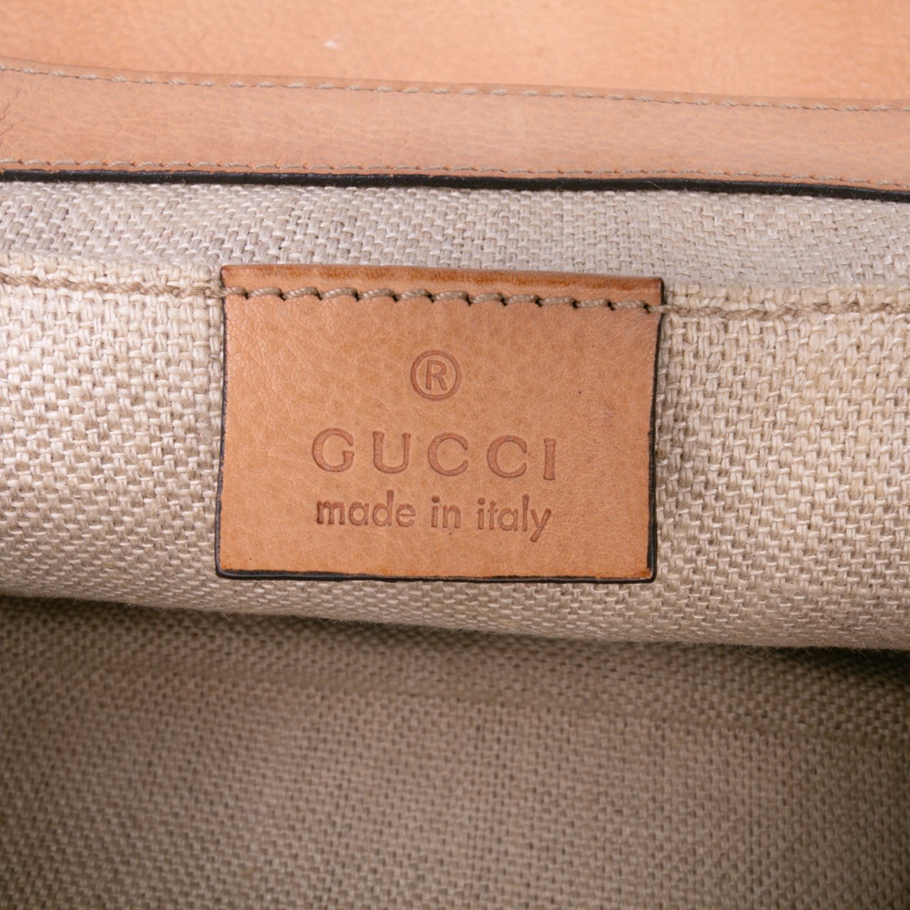Gucci GG Canvas Marrakech Shoulder Bag Bruin