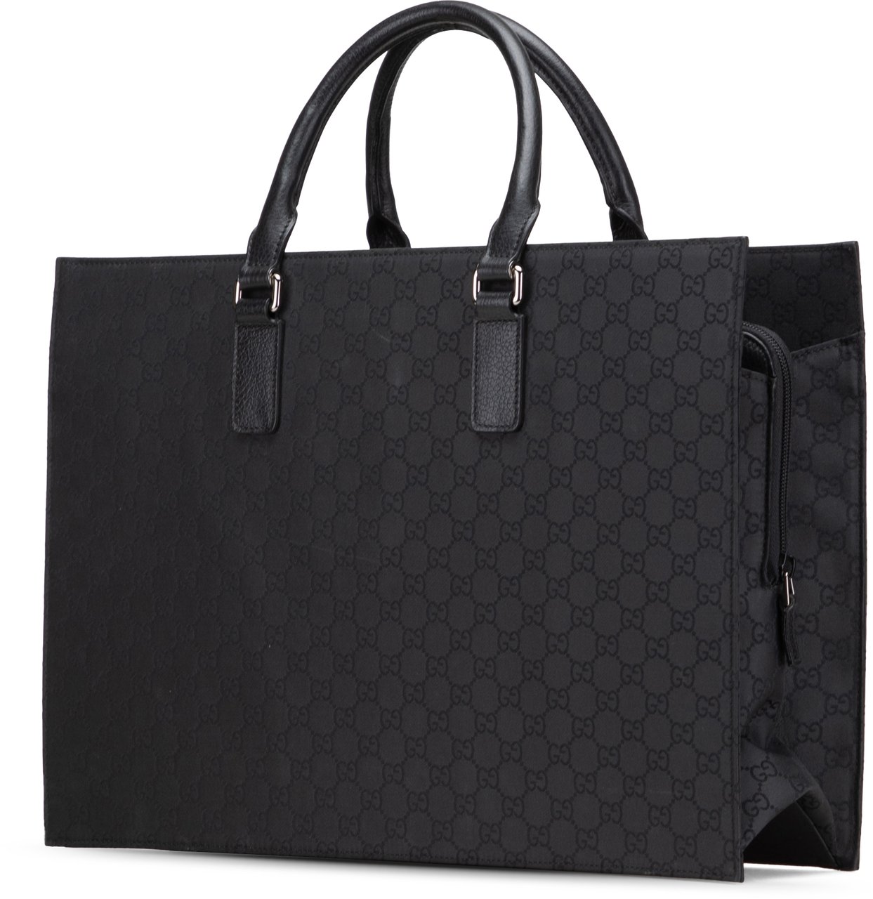 Gucci GG Nylon Executive Business Bag Zwart