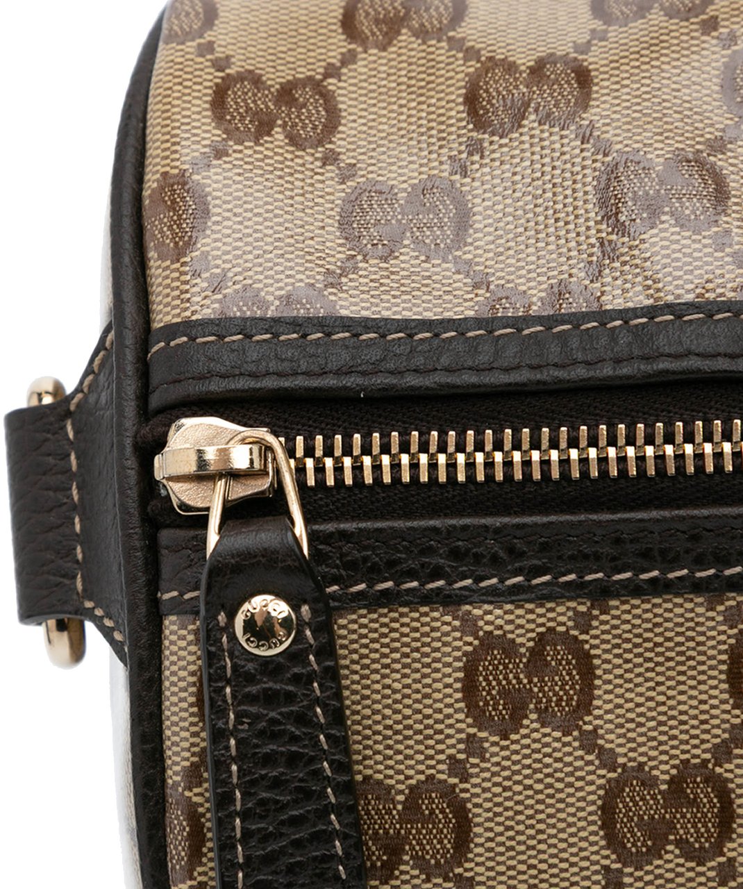 Gucci Medium GG Crystal Joy Boston Bag Bruin