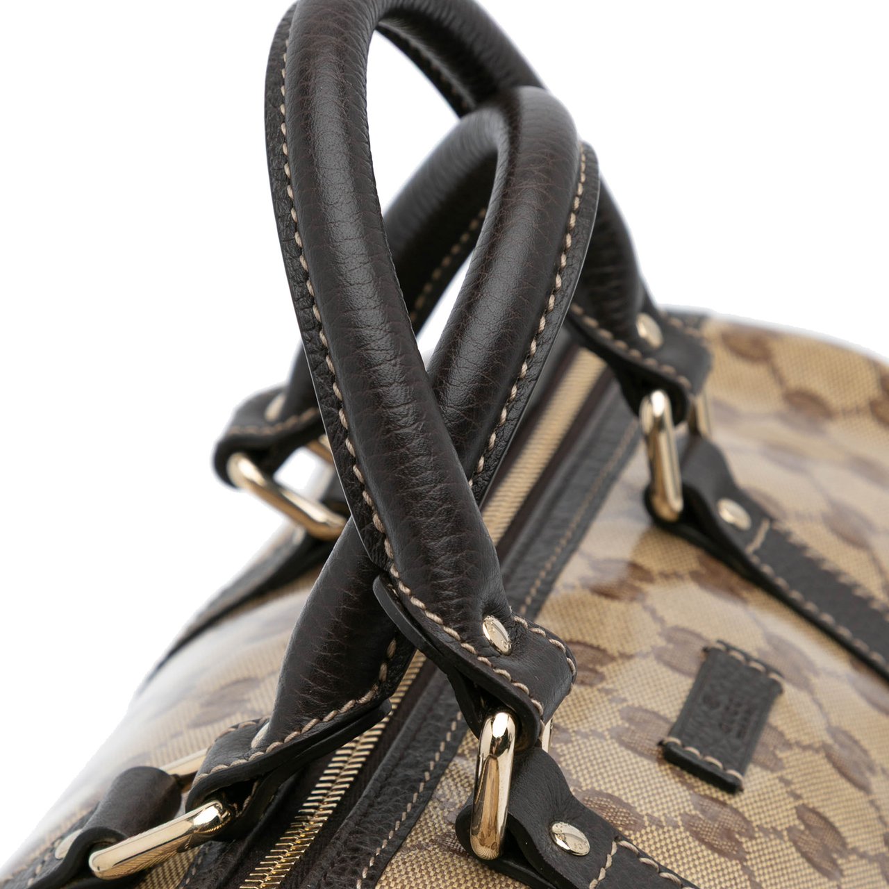 Gucci Medium GG Crystal Joy Boston Bag Bruin