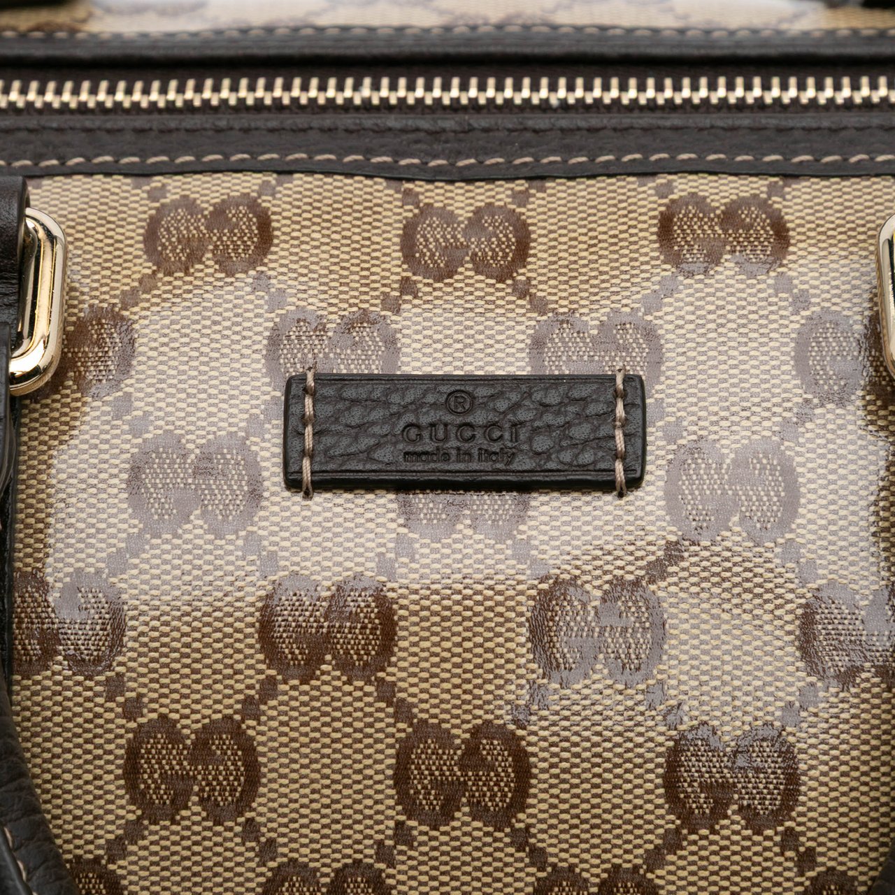 Gucci Medium GG Crystal Joy Boston Bag Bruin