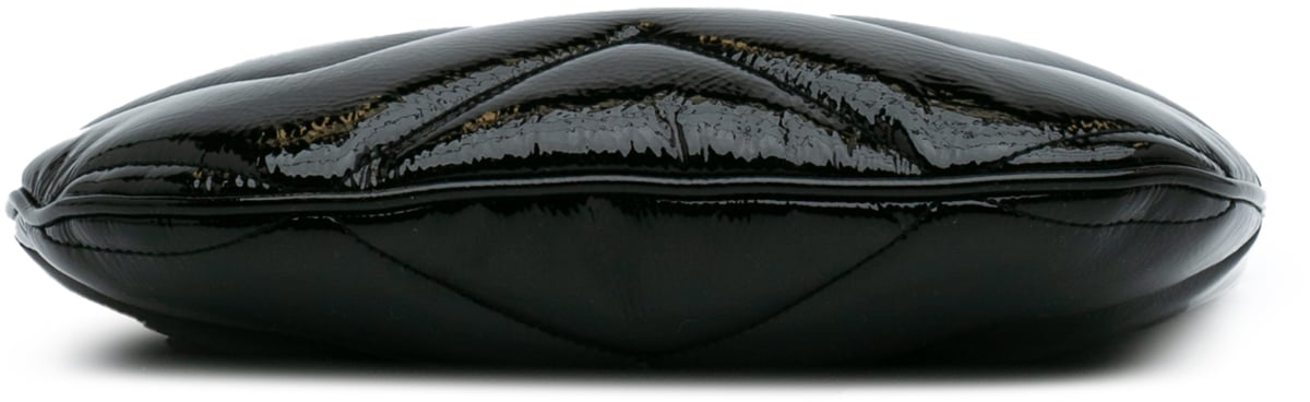 Gucci GG Marmont Matelasse Patent Shoulder Bag Zwart