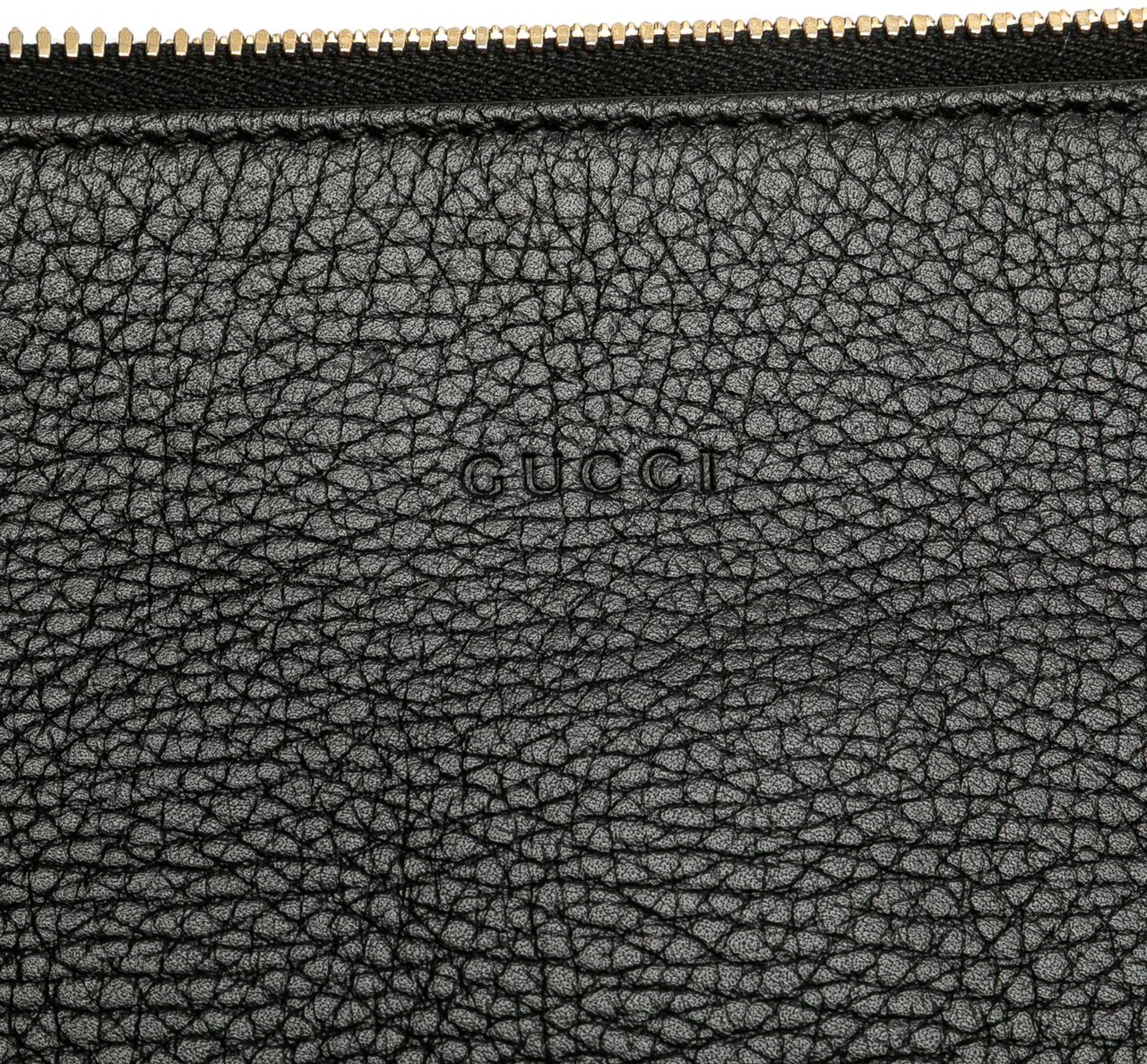 Gucci Calfskin Bamboo Tassel Clutch Zwart