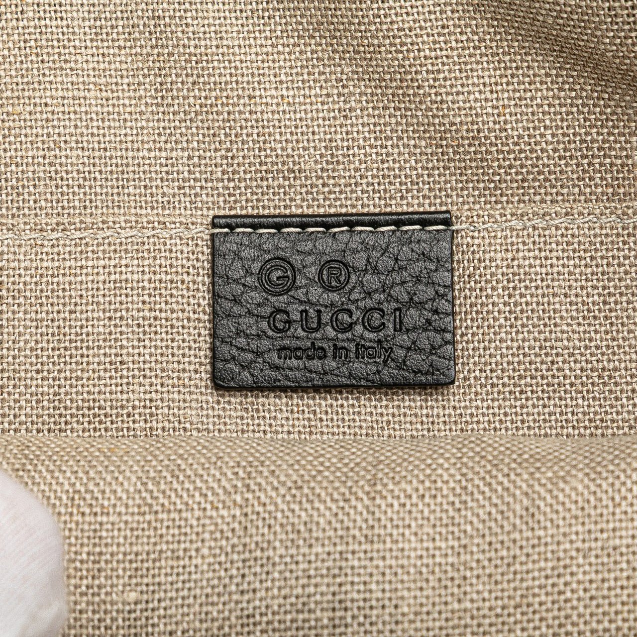 Gucci Calfskin Bamboo Tassel Clutch Zwart