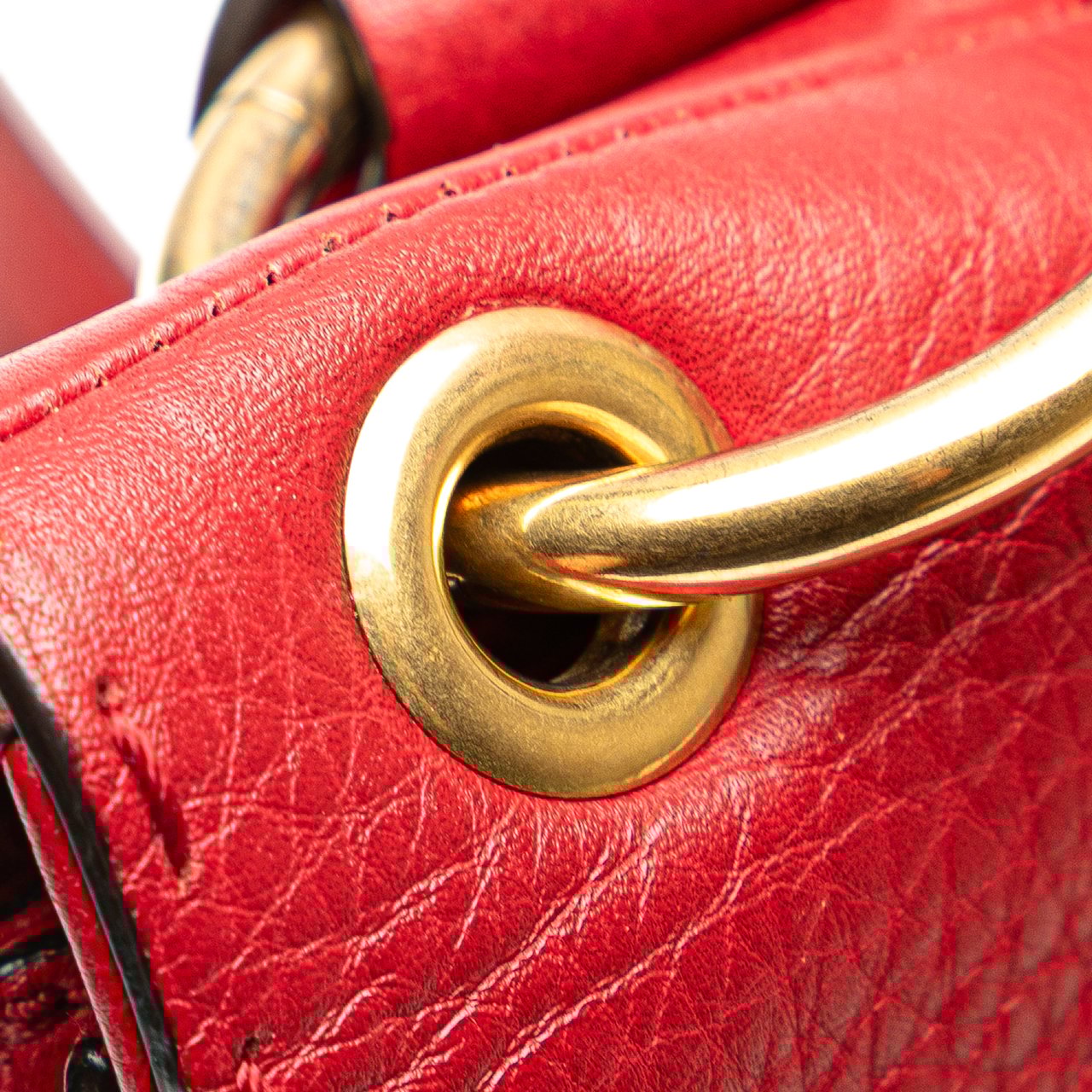 Gucci GG Marmont Leather Animalier Crossbody Rood