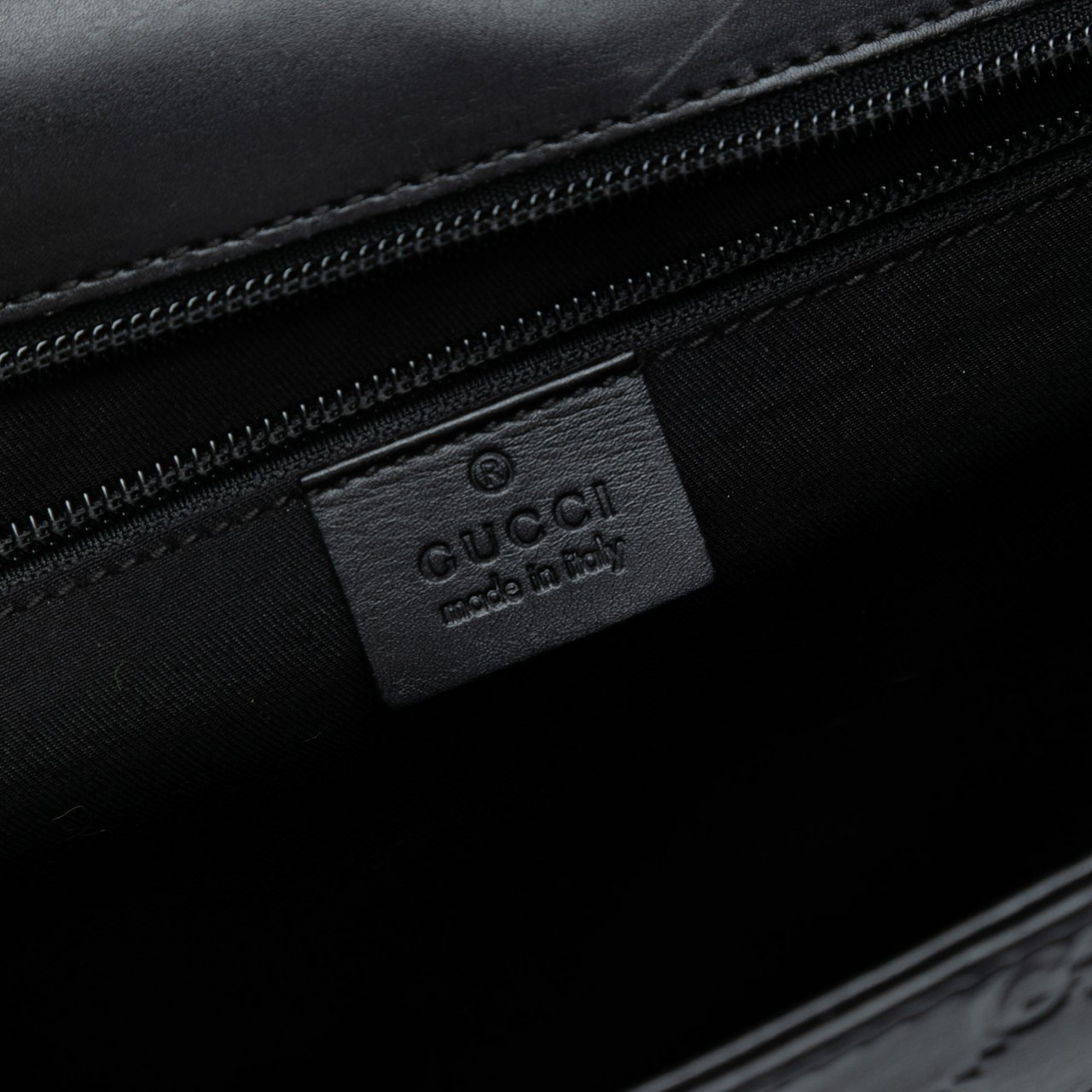 Gucci Guccissima Business Bag Zwart