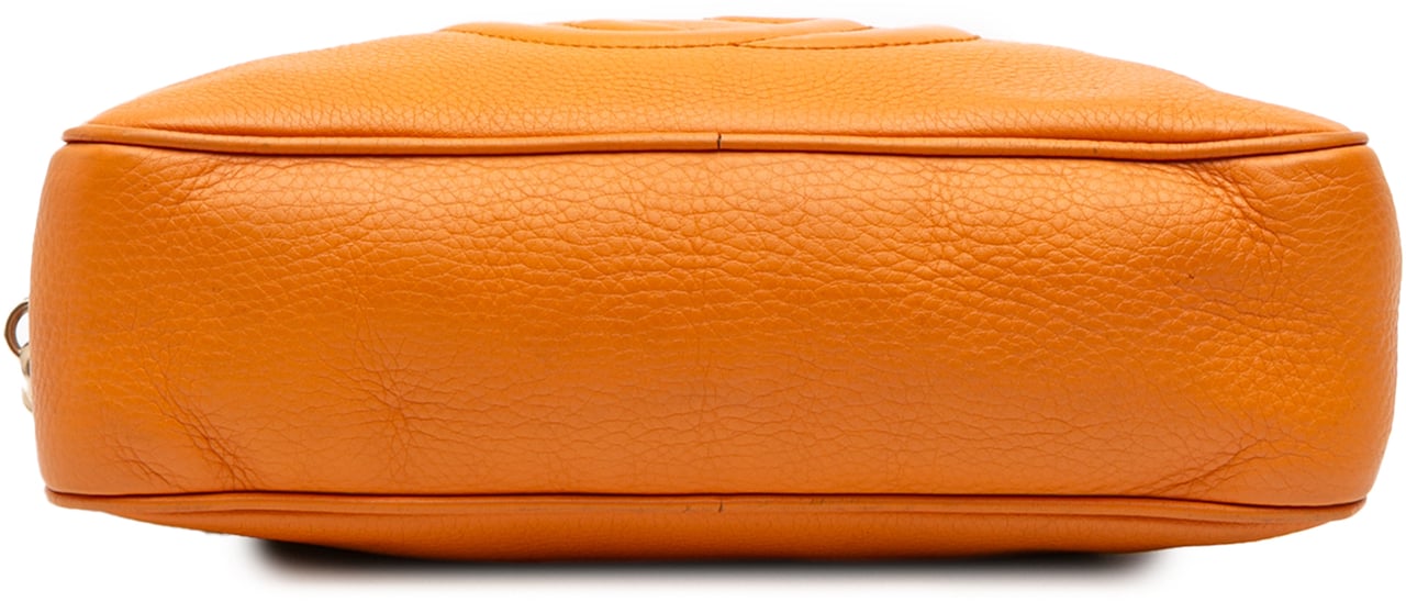 Gucci Leather Soho Chain Zip Shoulder Bag Oranje