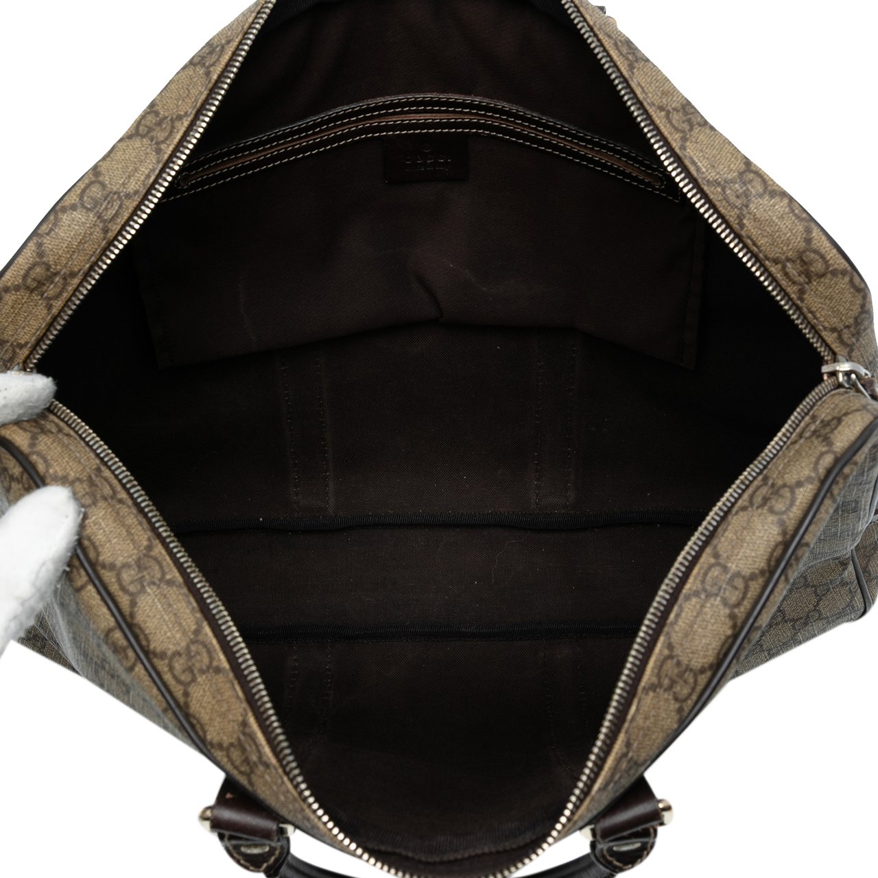 Gucci GG Supreme Business Bag Bruin