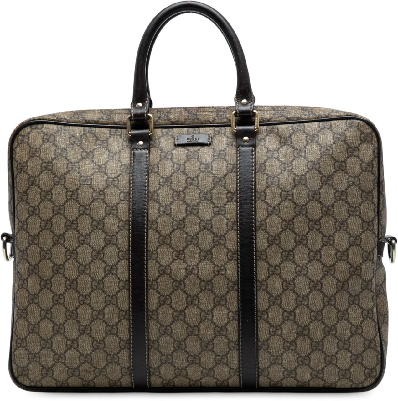 Gucci GG Supreme Business Bag Bruin