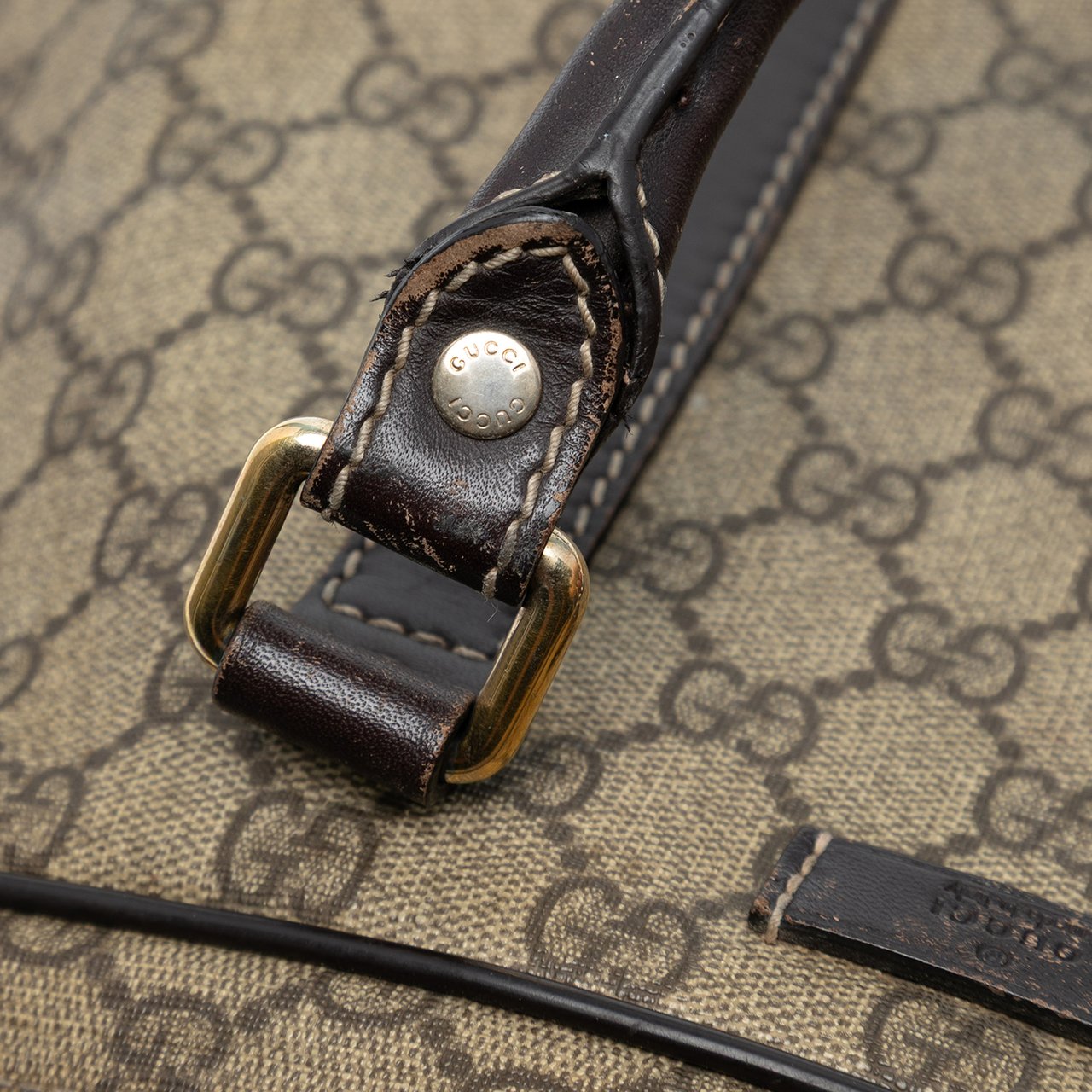 Gucci GG Supreme Business Bag Bruin