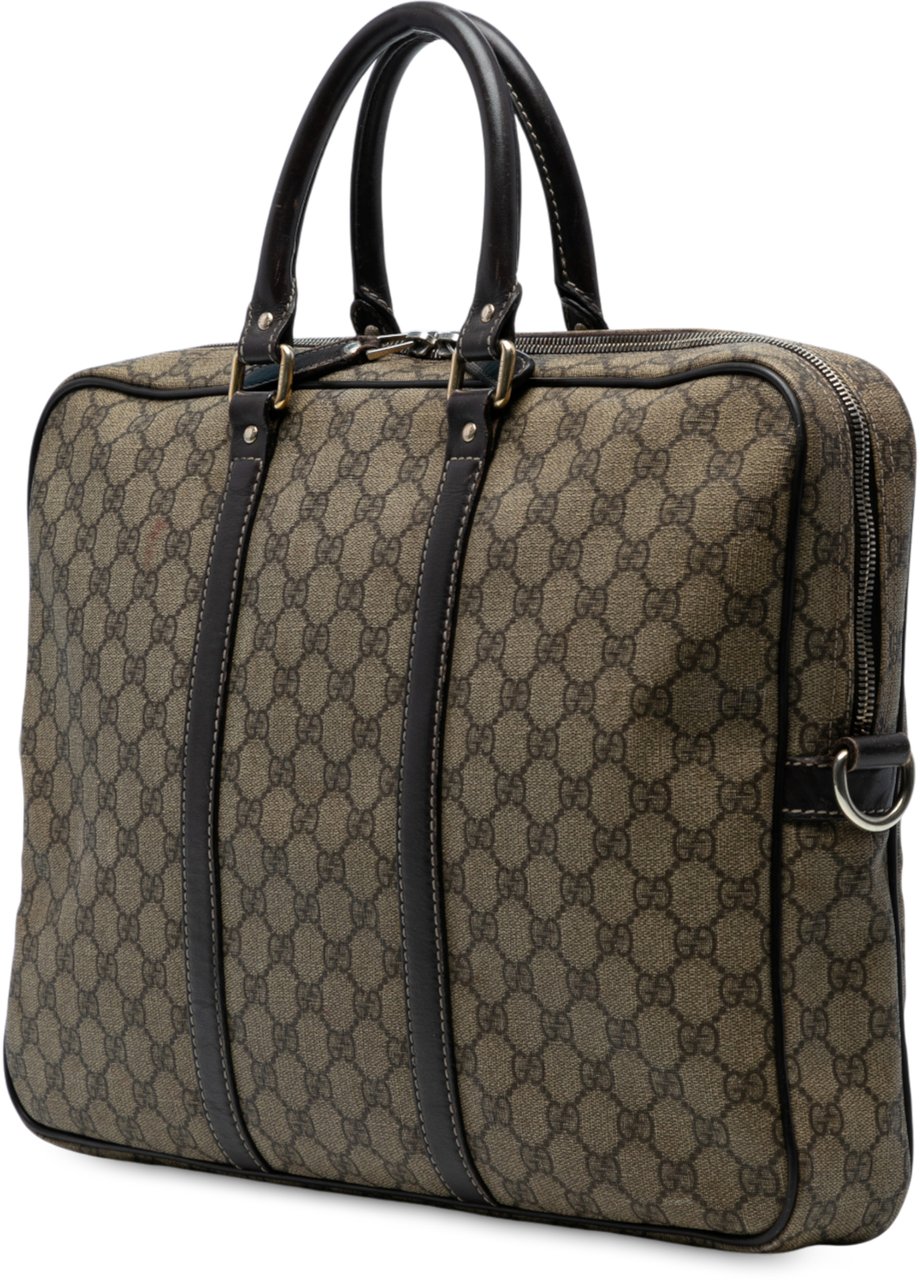 Gucci GG Supreme Business Bag Bruin