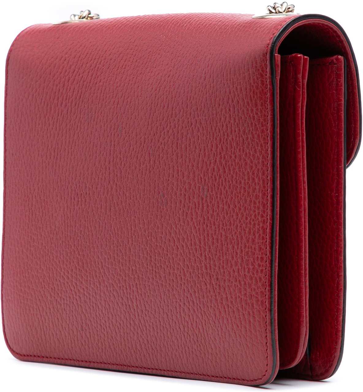 Gucci Small Dollar Calfskin Interlocking G Crossbody Rood