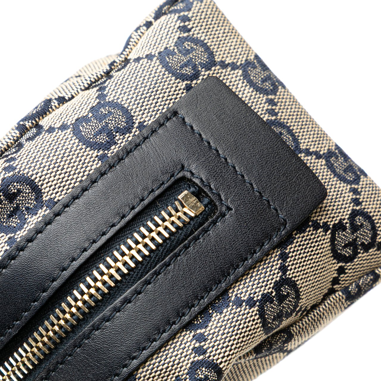 Gucci GG Canvas Web Pouch Bruin