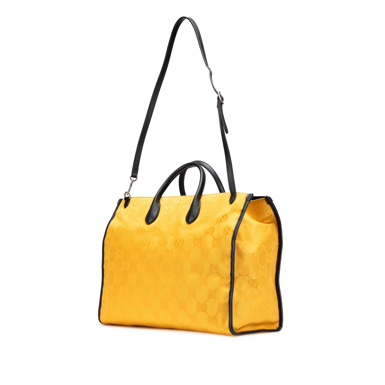 Gucci GG Econyl Off The Grid Convertible Tote Geel