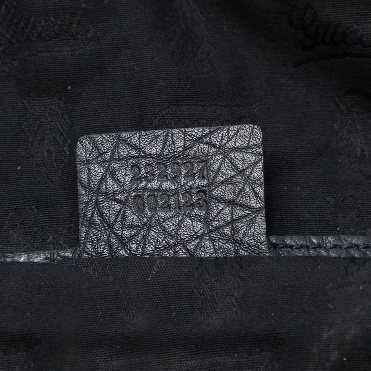 Gucci Large Leather Bamboo Bar Tote Zwart