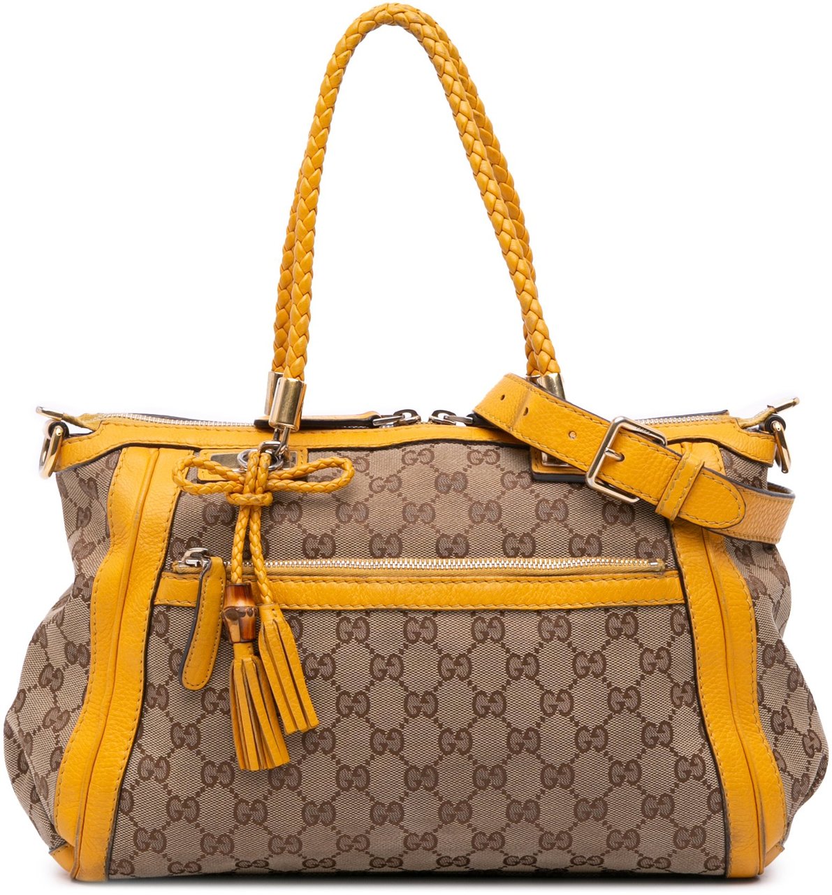 Gucci GG Canvas Bella Satchel Bruin