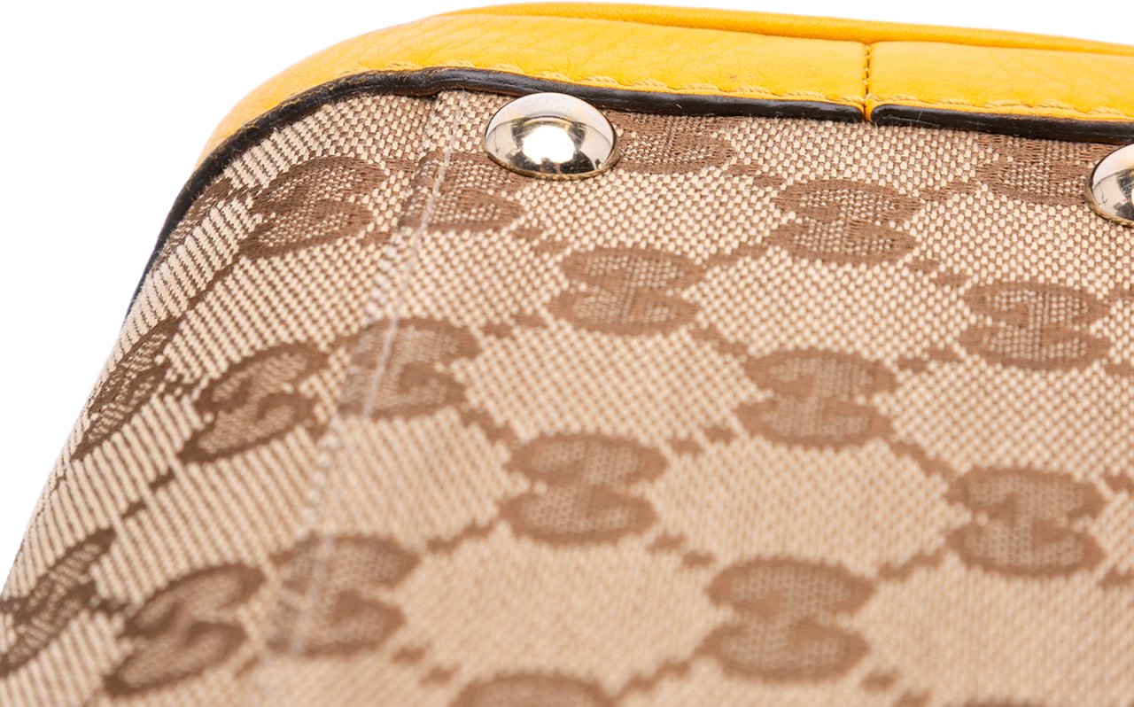 Gucci GG Canvas Bella Satchel Bruin