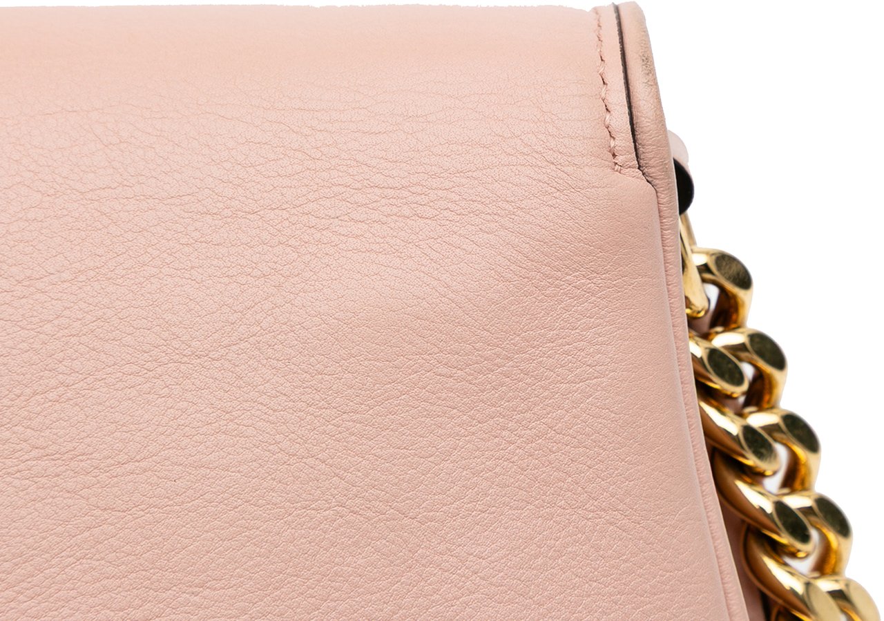 Gucci Calfskin Blondie Chain Satchel Roze