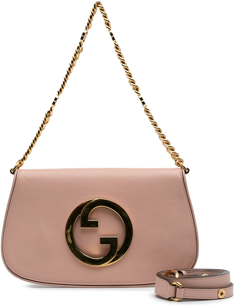 Gucci Calfskin Blondie Chain Satchel Roze