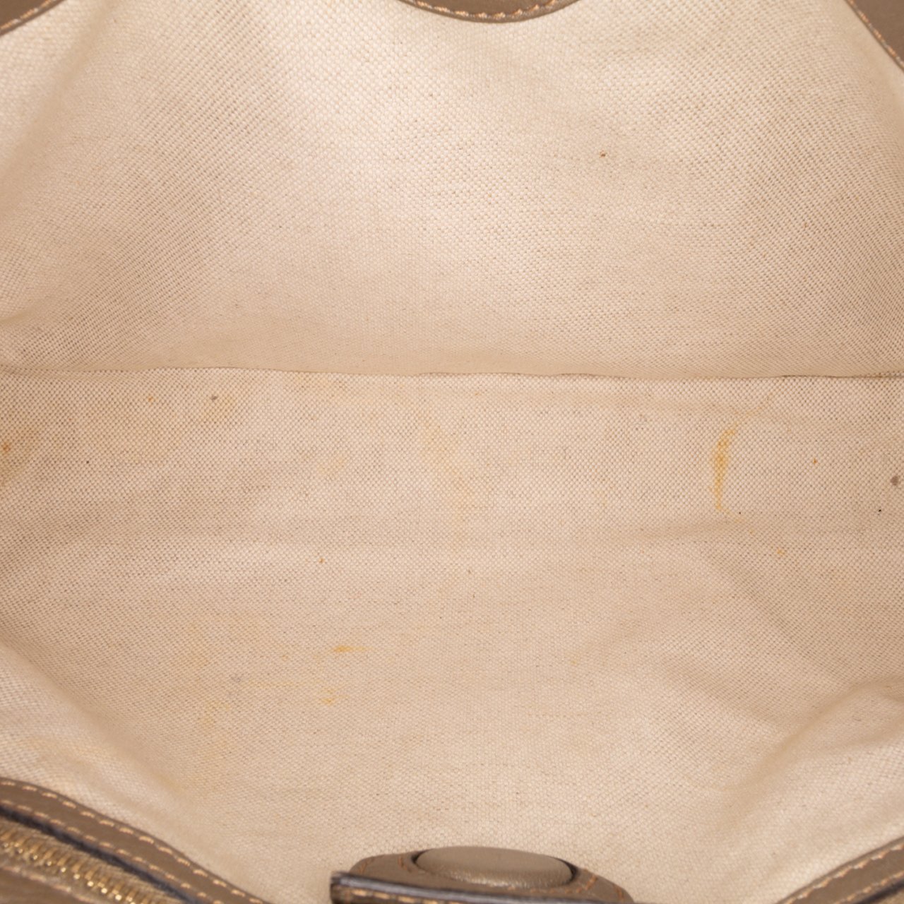 Gucci Medium Calfskin Bamboo Shopper Satchel Goud